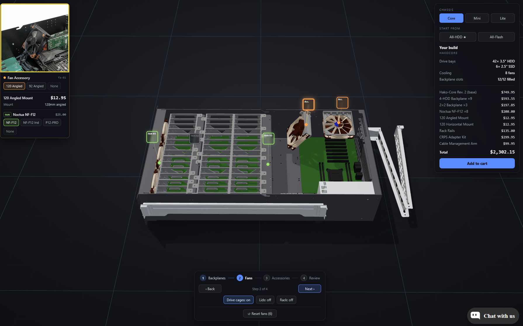 Build and price your chassis live